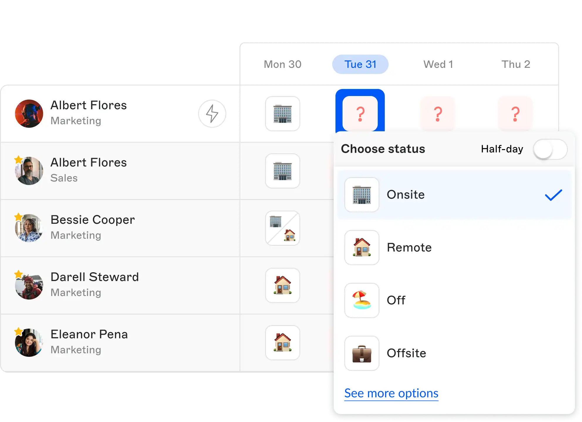 Hybrid work management